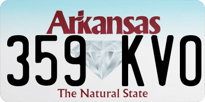 AR license plate 359KVO