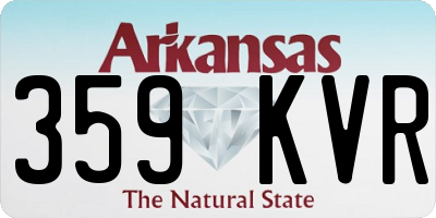 AR license plate 359KVR