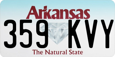 AR license plate 359KVY
