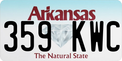 AR license plate 359KWC