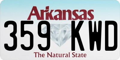 AR license plate 359KWD