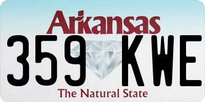 AR license plate 359KWE