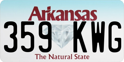 AR license plate 359KWG
