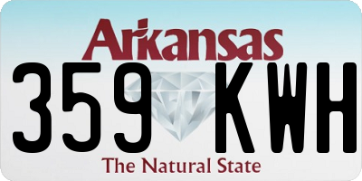 AR license plate 359KWH