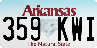 AR license plate 359KWI