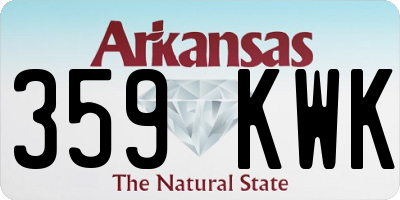 AR license plate 359KWK