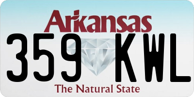 AR license plate 359KWL