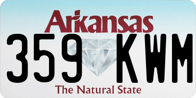 AR license plate 359KWM