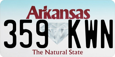 AR license plate 359KWN