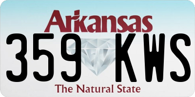 AR license plate 359KWS