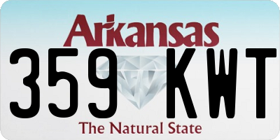 AR license plate 359KWT