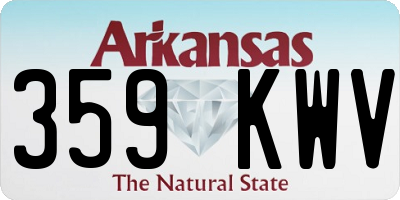 AR license plate 359KWV