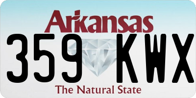 AR license plate 359KWX