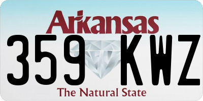 AR license plate 359KWZ