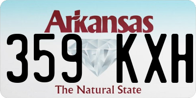 AR license plate 359KXH