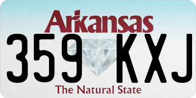 AR license plate 359KXJ