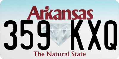 AR license plate 359KXQ