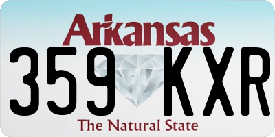 AR license plate 359KXR