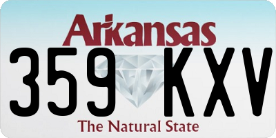 AR license plate 359KXV