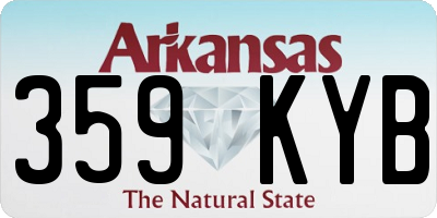 AR license plate 359KYB