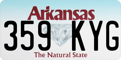 AR license plate 359KYG