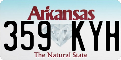 AR license plate 359KYH