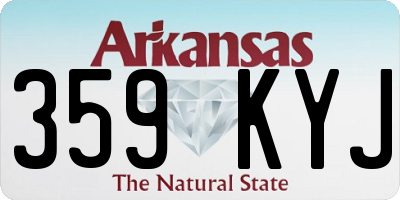 AR license plate 359KYJ