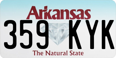 AR license plate 359KYK