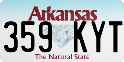 AR license plate 359KYT