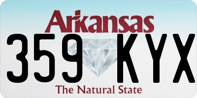 AR license plate 359KYX