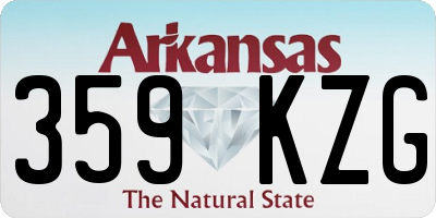 AR license plate 359KZG