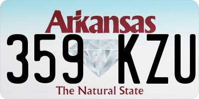 AR license plate 359KZU