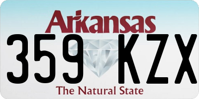 AR license plate 359KZX