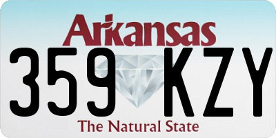 AR license plate 359KZY