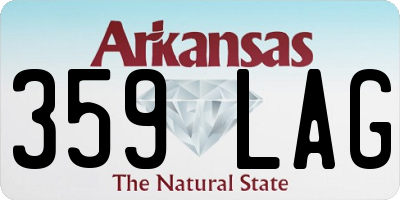 AR license plate 359LAG