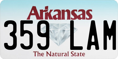 AR license plate 359LAM