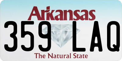 AR license plate 359LAQ