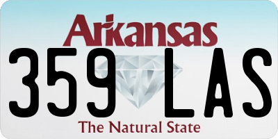 AR license plate 359LAS
