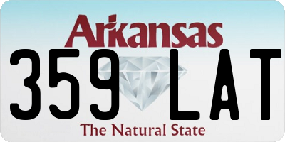 AR license plate 359LAT