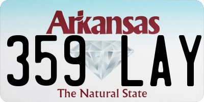 AR license plate 359LAY