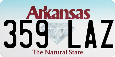 AR license plate 359LAZ