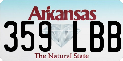 AR license plate 359LBB