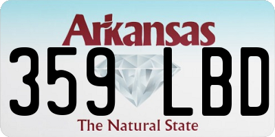 AR license plate 359LBD