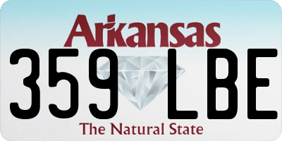 AR license plate 359LBE