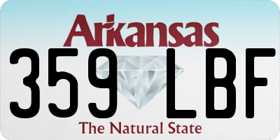 AR license plate 359LBF