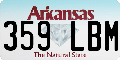 AR license plate 359LBM