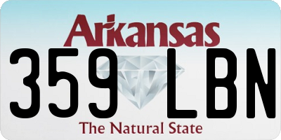 AR license plate 359LBN