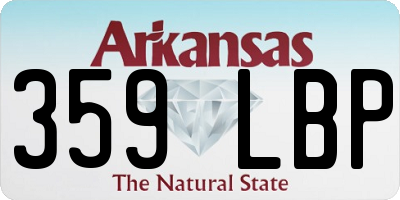 AR license plate 359LBP