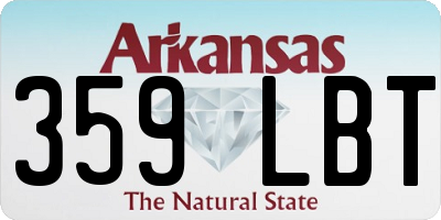 AR license plate 359LBT