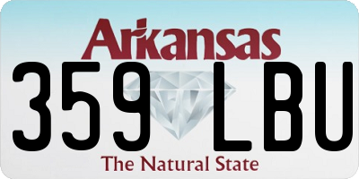AR license plate 359LBU